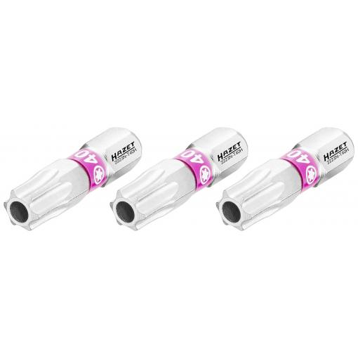Hazet 2223N-T40H/3 2223N-T40H/3 bit Torx Pohon (šroubovák): 1/4 (6,3 mm) Typ zakončení: TX TB 40 25 mm