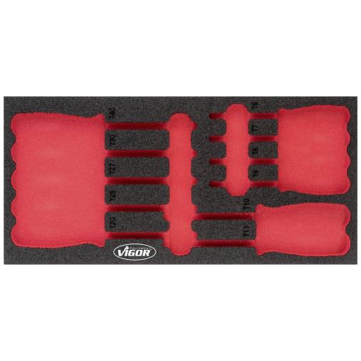 Vigor V4991-L V4991-L Pěnová vložka (d x š) 393 mm x 188 mm