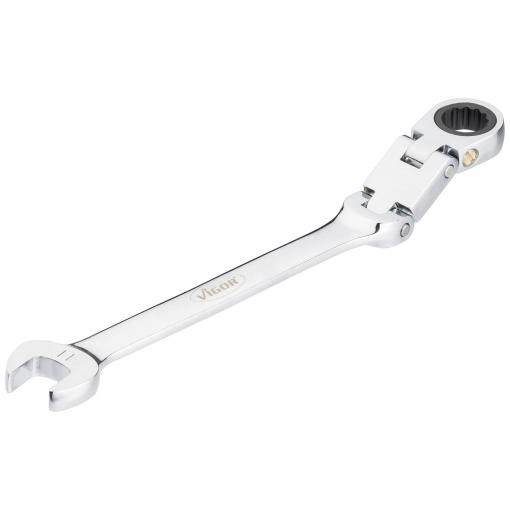 Vigor V6752-11 V6752-11 kloubový očkoplochý ráčnový klíč Délka klíče (cm) (jen pro nadpis) 11 mm