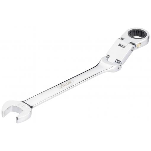 Vigor V6752-13 V6752-13 kloubový očkoplochý ráčnový klíč Délka klíče (cm) (jen pro nadpis) 13 mm