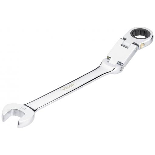 Vigor V6752-14 V6752-14 kloubový očkoplochý ráčnový klíč Délka klíče (cm) (jen pro nadpis) 14 mm