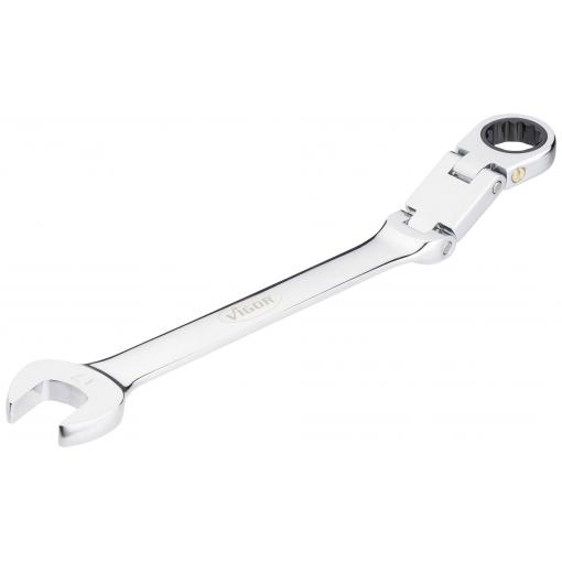 Vigor V6752-17 V6752-17 kloubový očkoplochý ráčnový klíč Délka klíče (cm) (jen pro nadpis) 17 mm