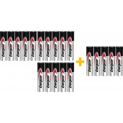 Energizer Max mikrotužková baterie AAA alkalicko-manganová 1.5 V 20 ks