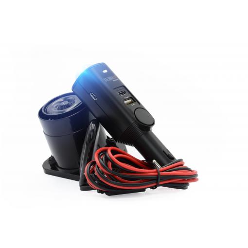 Technaxx TX-168 alarm do auta vč. dálkového ovládání, monitorování interiéru, integrovaná LED svítilna (bliká), integrovaný akumulátor, mobilní použití, funkce