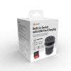 Solight 1z + 1x USB-C vestavná zásuvka, nerez ocel, EasyEject systém, prodlužovací přívod 1,5m, 3x 1,5mm2, USB 3.0A, tmavá metalická - PP127