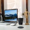 Solight 1z + 1x USB-C vestavná zásuvka, nerez ocel, EasyEject systém, prodlužovací přívod 1,5m, 3x 1,5mm2, USB 3.0A, tmavá metalická - PP127