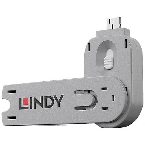 LINDY Klíč k portu USB-A Lindy USB Type A Port Blocker Key - USB-Portblocker bílá zámek s klíčem vč. 1 klíče 40624
