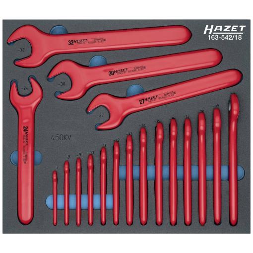 Hazet 163-542/18 163-542/18 Sada otevřených klíčů Délka klíče (cm) (jen pro nadpis) 7 - 32 mm
