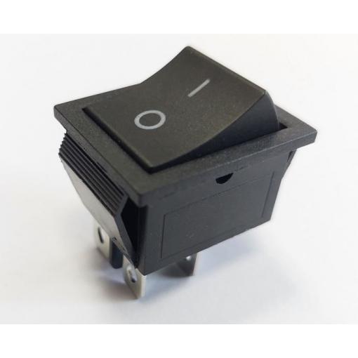 Kolébkový vypínač KCD4, ON-OFF, 250 V / 16 A, 22 × 28 mm