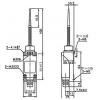 Koncový spínač ME-8166, 250 V / 5 A, IP65
