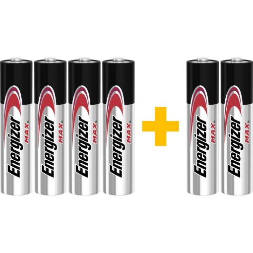 Energizer Max mikrotužková baterie AAA alkalicko-manganová 1.5 V 6 ks