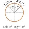 TRU COMPONENTS TC-9860196 S2SRN-L5KR tlačítko volby otočný přepínač červená 2 x 45 ° 1 ks