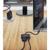 Manhattan USB 2.0 adaptér [1x USB-C® zástrčka - 1x USB-C® zásuvka (nabíjení), VGA zásuvka] 153430 20 cm oboustranně zapojitelná zástrčka, s nabíjecí zásuvkou