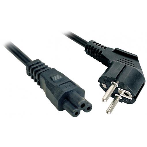 LINDY napájecí síťový kabel [1x zástrčka s ochranným kontaktem - 1x IEC C5 spojka] 5.00 m černá