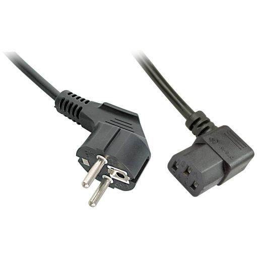 LINDY napájecí síťový kabel [1x zástrčka s ochranným kontaktem - 1x IEC C13 zásuvka 10 A] 5.00 m černá