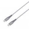 Skross USB kabel USB 2.0 USB-C ® zástrčka, USB-C ® zástrčka 1.20 m vesmírná šedá kulatý, flexibilní provedení, látkový potah SKCA0017C-C120CN