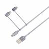 Skross USB kabel USB 2.0 USB-A zástrčka 1.20 m vesmírná šedá kulatý, flexibilní provedení, látkový potah SKCA00143-1120CN