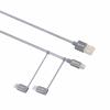 Skross USB kabel USB 2.0 USB-A zástrčka 1.20 m vesmírná šedá kulatý, flexibilní provedení, látkový potah SKCA00143-1120CN