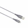 Skross USB kabel USB 2.0 USB-A zástrčka 1.20 m šedá kulatý, flexibilní provedení, látkový potah SKCA0011A-MFI120CN