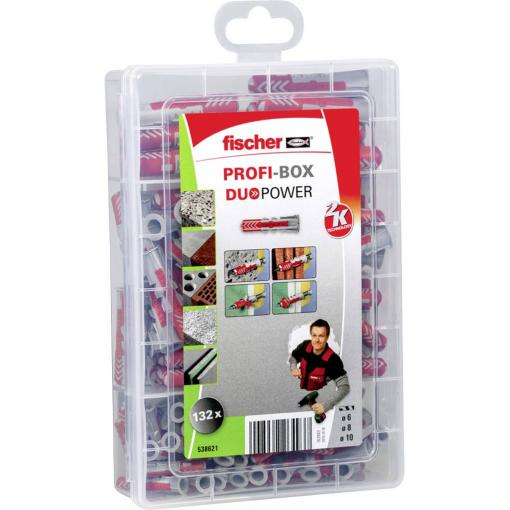 Fischer 538621 Profi-Box DUOPOWER souprava hmoždinek 132 ks