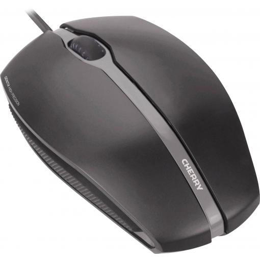 CHERRY Gentix Illuminated optická myš, přenos USB, 3 tlačítko, 1000 dpi, černá