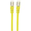 Intellinet 740586 RJ45 síťové kabely, propojovací kabely CAT 6A S/FTP 0.25 m žlutá fóliové stínění, stínění pletivem, stíněný, bez halogenů 1 ks