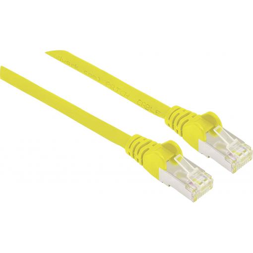 Intellinet 741125 RJ45 síťové kabely, propojovací kabely CAT 6A S/FTP 15.00 m žlutá fóliové stínění, stínění pletivem, stíněný, bez halogenů 1 ks