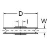 dörner + helmer 4811404 kladka k navijáku 40 mm plast 10 ks