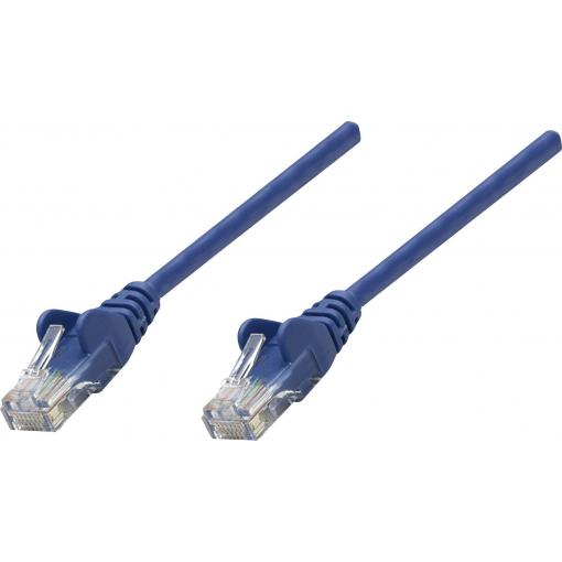 Intellinet 319874 RJ45 síťové kabely, propojovací kabely CAT 5e U/UTP 7.50 m modrá 1 ks