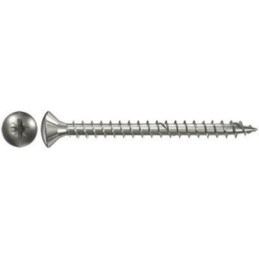 Fischer 657343 šroub ze zápustnou hlavou 4 mm 50 mm křížová drážka Pozidriv galvanizováno zinkem 200 ks