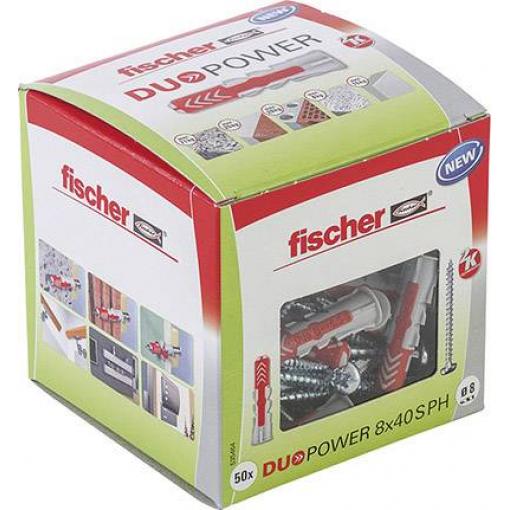 Fischer 535464 DUOPOWER 8x40 S PH LD 2komponentní hmoždinka 40 mm 8 mm 50 ks