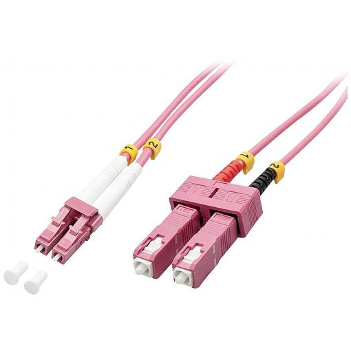 LINDY 46362 optické vlákno optické vlákno kabel 3.00 m vícebarevná Multimode OM4