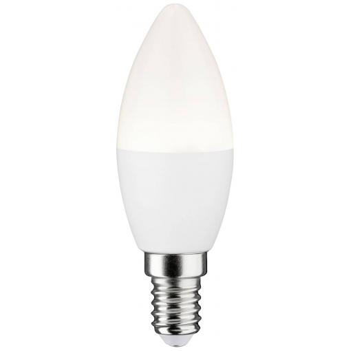 50125 LED ZB Kerze 400lm 5,5W 2700K matt dim Paulmann Home LED žárovka E14 Energetická třída (EEK2021): G (A - G) 5 W teplá bílá matná