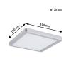 Paulmann 70993 P Atria Shine 11,2W 3000K 190x190 ch m K LED stropní svítidlo LED 11.2 W chrom (matný)