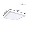 Paulmann 70995 P Atria Shine 22W 3000K 3Dim 420x420 chr LED stropní svítidlo LED 22 W chrom (matný)