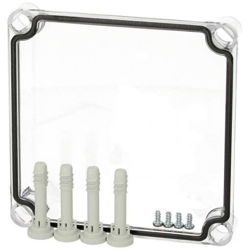 Fibox Cover, PC Transparent 3720147 univerzální pouzdro 190 x 190 x 30 polykarbonát šedobílá (RAL 7035) 1 ks