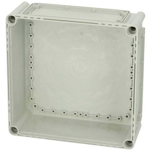 Fibox Base, PC Openings, 4x size 2 flange 3530095 spodní část pouzdra 280 x 280 x 100 polykarbonát šedobílá (RAL 7035) 1 ks