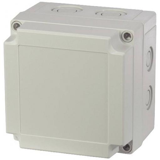 Fibox Enclosure, PC, metric knock-outs Grey cover 6016309 univerzální pouzdro 130 x 130 x 100 x 100 polykarbonát šedobílá (RAL 7035) 1 ks