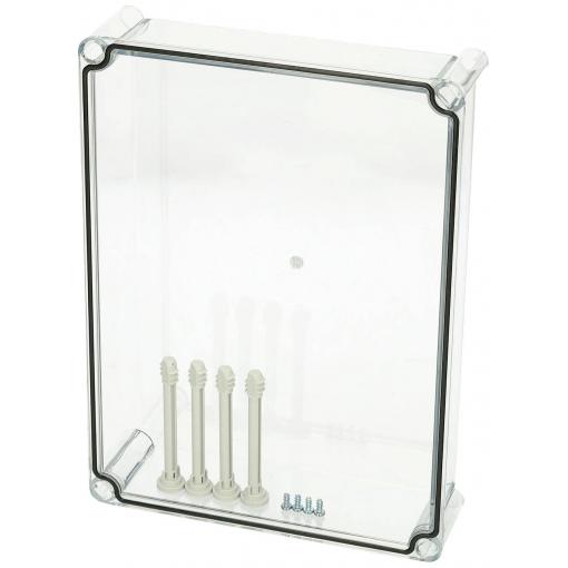 Fibox Cover, PC Transparent 3720559 univerzální pouzdro 380 x 280 x 80 polykarbonát šedobílá (RAL 7035) 1 ks
