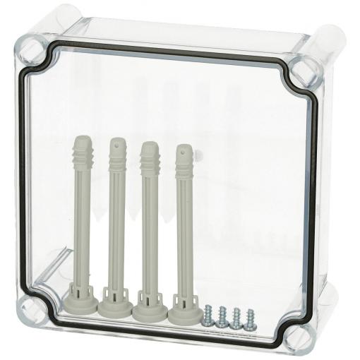 Fibox Cover, PC Transparent 3720555 univerzální pouzdro 190 x 190 x 80 polykarbonát šedobílá (RAL 7035) 1 ks