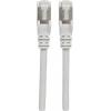 Intellinet 740739 RJ45 síťové kabely, propojovací kabely CAT 6A S/FTP 1.50 m šedá fóliové stínění, stínění pletivem, stíněný, bez halogenů 1 ks