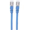 Intellinet 741033 RJ45 síťové kabely, propojovací kabely CAT 6A S/FTP 7.50 m modrá fóliové stínění, stínění pletivem, stíněný, bez halogenů 1 ks