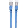 Intellinet 740661 RJ45 síťové kabely, propojovací kabely CAT 6A S/FTP 0.50 m modrá fóliové stínění, stínění pletivem, stíněný, bez halogenů 1 ks