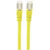 Intellinet 740647 RJ45 síťové kabely, propojovací kabely CAT 6A S/FTP 0.50 m žlutá fóliové stínění, stínění pletivem, stíněný, bez halogenů 1 ks