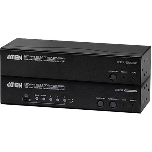ATEN CE775-AT-G VGA, USB, sériové (9pólové), jack extender (prodloužení) přes síťový kabel RJ45 300 m