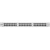 Intellinet 24-Port Cat6a Patchpanel geschirmt 1HE Kabeleinführung 90° abgewinkelt grau 24 portů patch panel 483 mm (19) CAT 6A 1 U šedá (RAL 7035) osazený