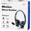 LogiLink BT0060 Headset otevřená (On Ear) Bluetooth® stereo černá Počítače
