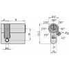 Basi V5021-0000-0011 poloviční profilová cylindrická vložka 10 / 30mm