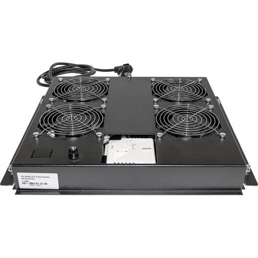 Intellinet 712866 19 palec 4 x větrák pro datové skříně 1 U černá