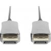 Digitus DisplayPort / optické vlákno kabel Konektor DisplayPort, Konektor DisplayPort 20.00 m černá AK-340107-200-S 8K UHD Kabel DisplayPort